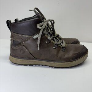 Merrell Black Slate Leather Hiking Boots Mens Size 8 Lace Up Select Warm J23627
